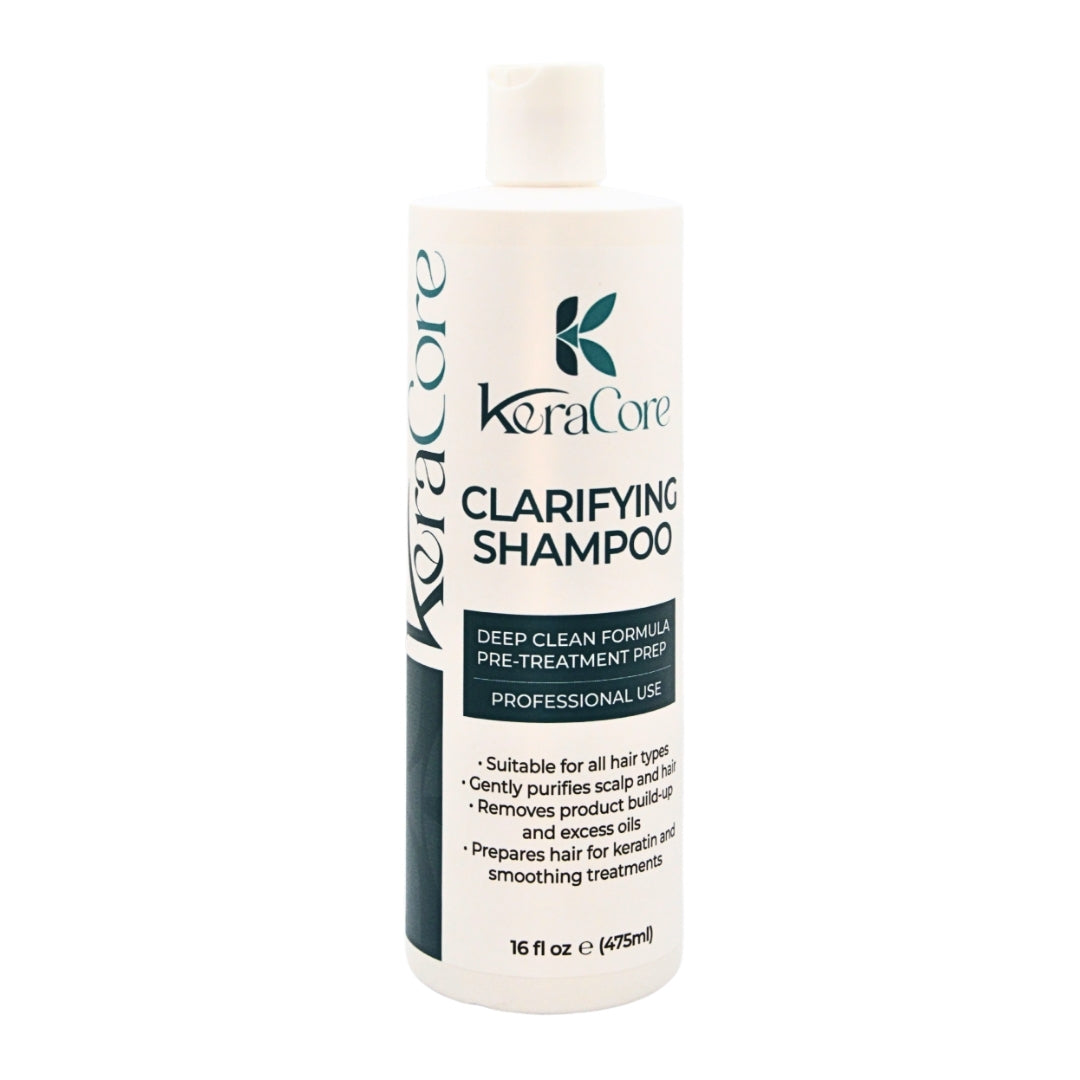 KeraCore Clarifying Shampoo 16 Oz - Deep Cleansing Hair Detox & Pre-Treatment Primer - The Ultimate Hair Reset Bottom for Ligth, Vibrant Hair, Optimized for Treatments.
